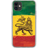 The Lion of Judah Rasta Flag iPhone 11 Clear Case
