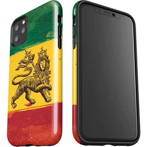The Lion of Judah Rasta Flag iPhone 11 Pro Max Impact Case