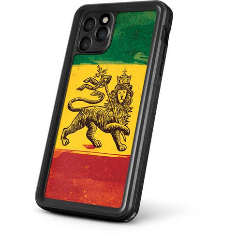 The Lion of Judah Rasta Flag iPhone 11 Pro Waterproof Case