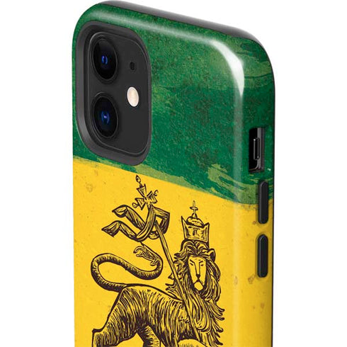 The Lion of Judah Rasta Flag iPhone 12 Impact Case