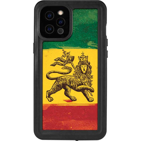 The Lion of Judah Rasta Flag iPhone 12 Pro Max Waterproof Case