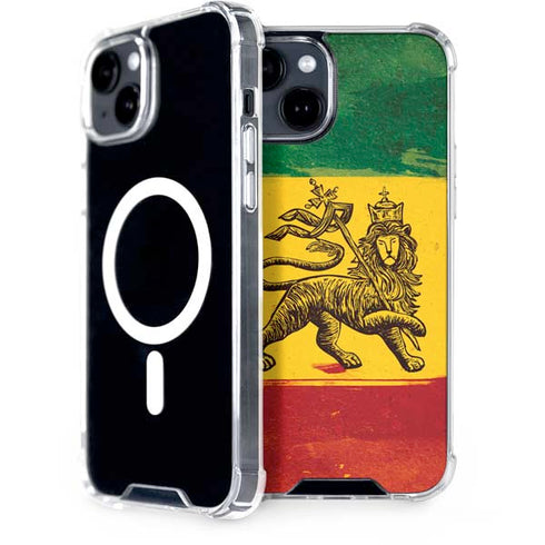 The Lion of Judah Rasta Flag iPhone 13 MagSafe Case