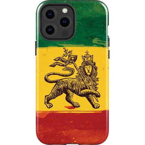 The Lion of Judah Rasta Flag iPhone 13 Pro Max Impact Case