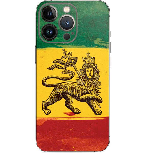 The Lion of Judah Rasta Flag iPhone 13 Pro Skin