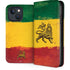 The Lion of Judah Rasta Flag iPhone 14 Folio Case