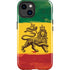 The Lion of Judah Rasta Flag iPhone 15 Plus Impact Case