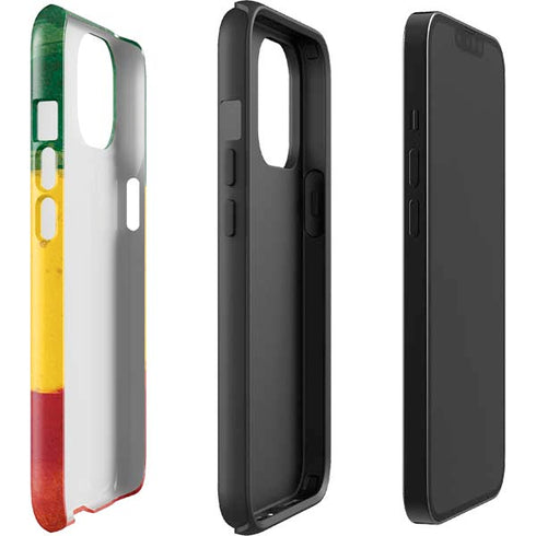 The Lion of Judah Rasta Flag iPhone 15 Plus Impact Case