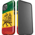 The Lion of Judah Rasta Flag iPhone 14 Plus Impact Case