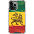 The Lion of Judah Rasta Flag iPhone 15 Pro Max Clear Case