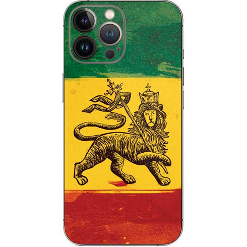 The Lion of Judah Rasta Flag iPhone 14 Pro Max Skin