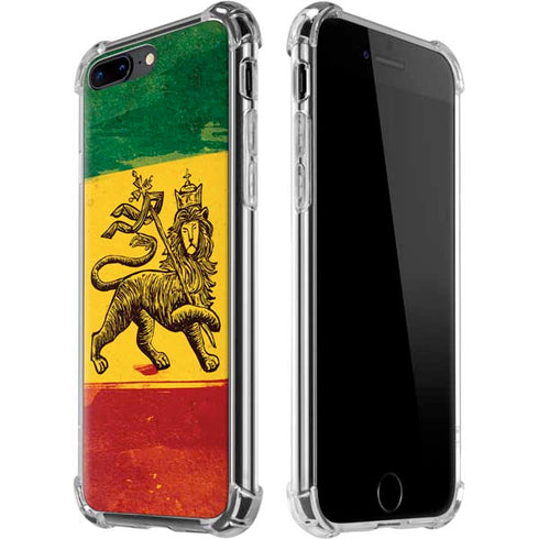 The Lion of Judah Rasta Flag iPhone 7/8 Plus Clear Case
