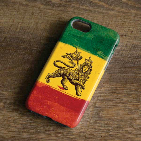The Lion of Judah Rasta Flag iPhone 7 Pro Case