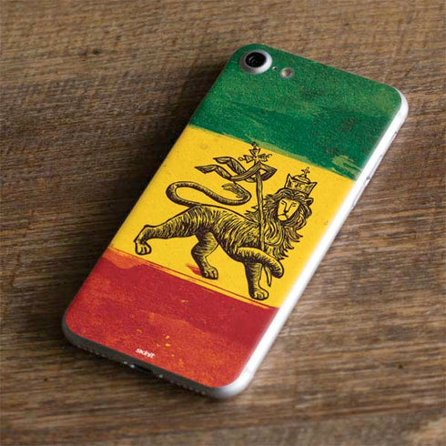 The Lion of Judah Rasta Flag iPhone 7 Skin