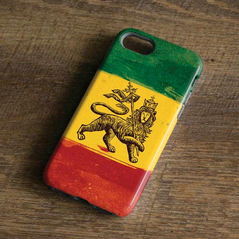 The Lion of Judah Rasta Flag iPhone 8 Pro Case