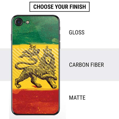 The Lion of Judah Rasta Flag iPhone SE (2nd & 3rd Gen) Skin