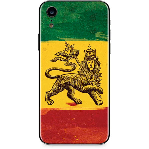 The Lion of Judah Rasta Flag iPhone XR Skin