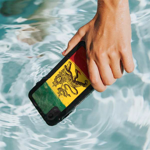 The Lion of Judah Rasta Flag iPhone XR Waterproof Case