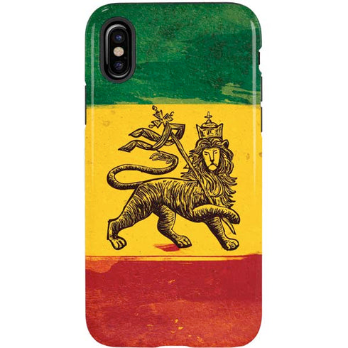 The Lion of Judah Rasta Flag iPhone XS Pro Case
