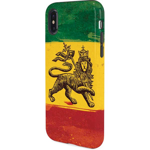 The Lion of Judah Rasta Flag iPhone XS Pro Case