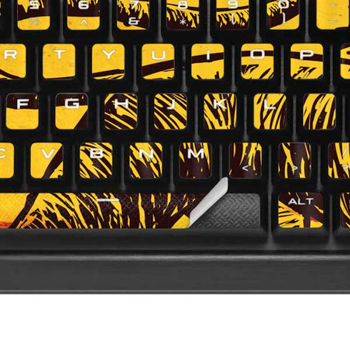 The Lion of Judah Rasta Flag K95 RGB PLATINUM Mechanical Gaming Keyboard Skin