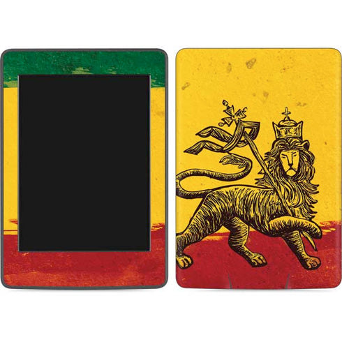 The Lion of Judah Rasta Flag Amazon Kindle Skin