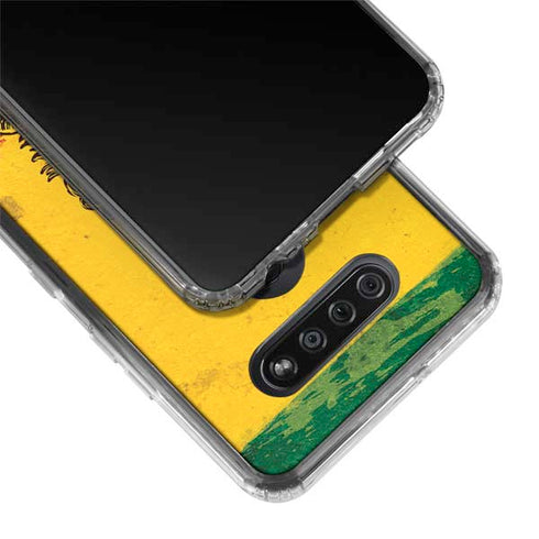 The Lion of Judah Rasta Flag LG K51/Q51 Clear Case