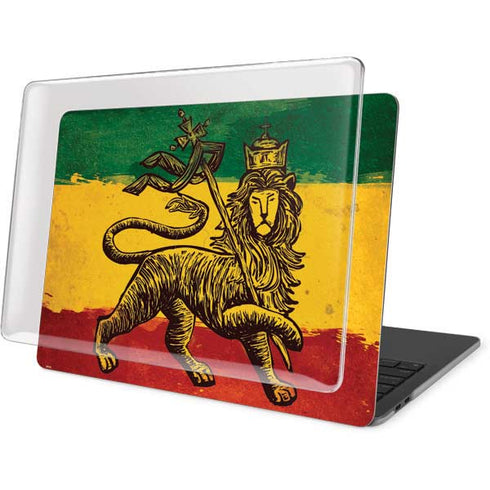 The Lion of Judah Rasta Flag MacBook Pro 15in (2016-19) Case plus Skin