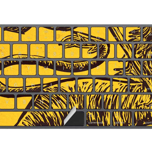 The Lion of Judah Rasta Flag Magic Keyboard with Numeric Keypad Skin