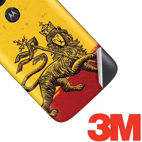 The Lion of Judah Rasta Flag Moto E5 Play Skin