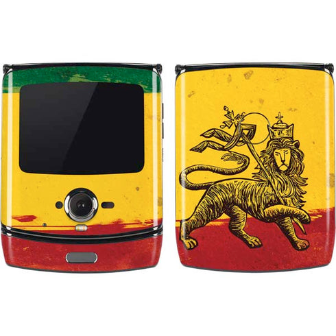 The Lion of Judah Rasta Flag Motorola RAZR Skin