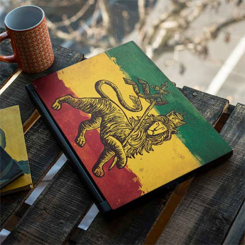The Lion of Judah Rasta Flag MSI GS65 Stealth Laptop Skin