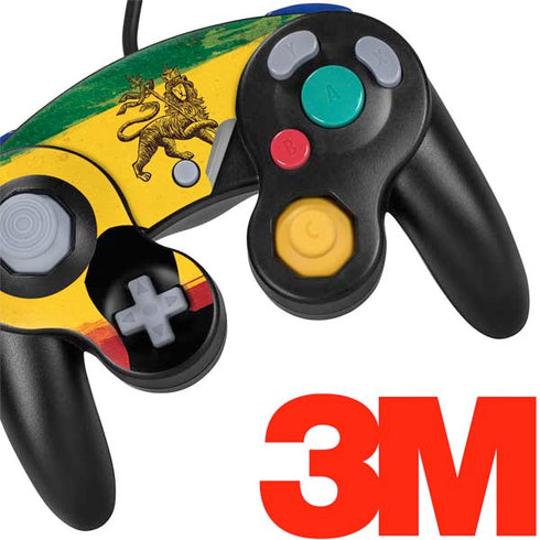 The Lion of Judah Rasta Flag Nintendo GameCube Controller Skin