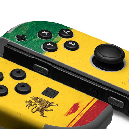 The Lion of Judah Rasta Flag Nintendo Joy-Con (L/R) Controller Skin