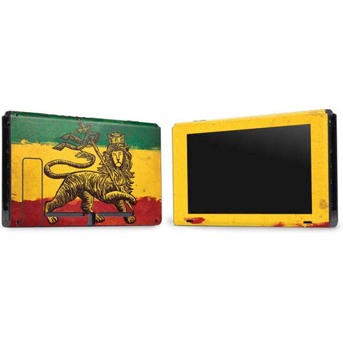The Lion of Judah Rasta Flag Nintendo Switch Bundle Skin