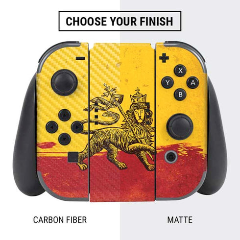 The Lion of Judah Rasta Flag Nintendo Switch Bundle Skin