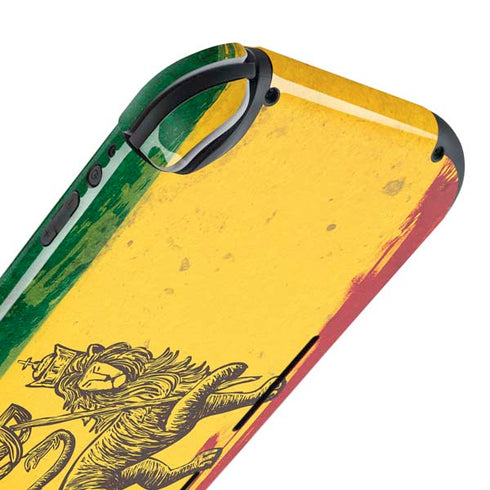 The Lion of Judah Rasta Flag Nintendo Switch Lite Skin