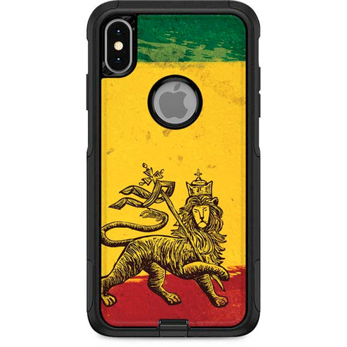 The Lion of Judah Rasta Flag Otterbox Commuter iPhone Skin