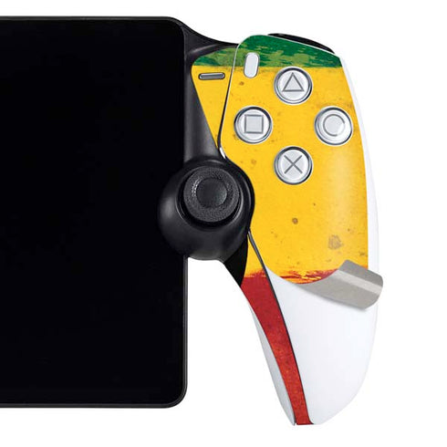 The Lion of Judah Rasta Flag PlayStation Portal Remote Player Skin