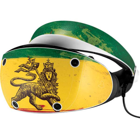 The Lion of Judah Rasta Flag PlayStation VR2 Skin