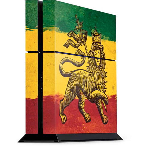 The Lion of Judah Rasta Flag PS4 Console Skin