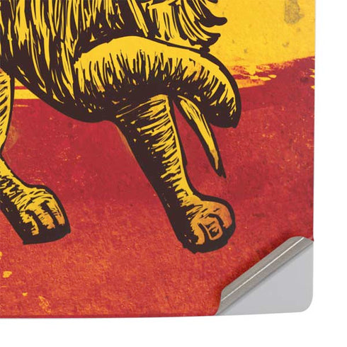 The Lion of Judah Rasta Flag PS5 Console Skin