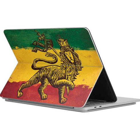 The Lion of Judah Rasta Flag Surface Laptop Studio Skin