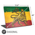 The Lion of Judah Rasta Flag Universal Laptop 17in (13.8 x 10in) Skin