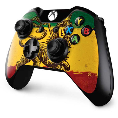 The Lion of Judah Rasta Flag Xbox One Controller Skin
