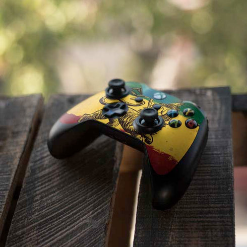 The Lion of Judah Rasta Flag Xbox One Controller Skin
