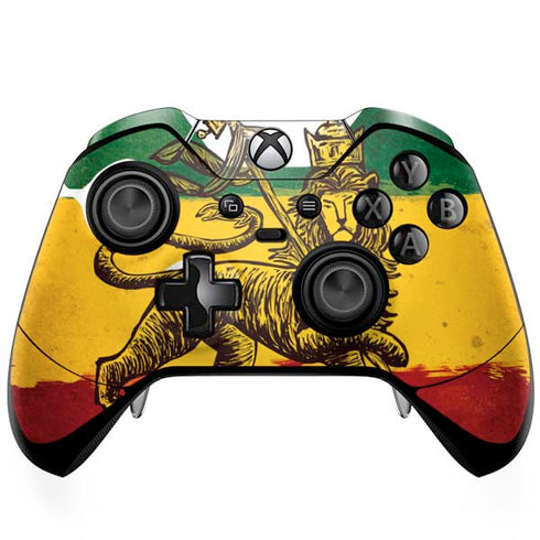 The Lion of Judah Rasta Flag Xbox One Elite Controller Skin