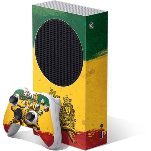 The Lion of Judah Rasta Flag Xbox Series S Bundle Skin