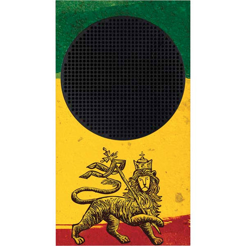 The Lion of Judah Rasta Flag Xbox Series S Console Skin