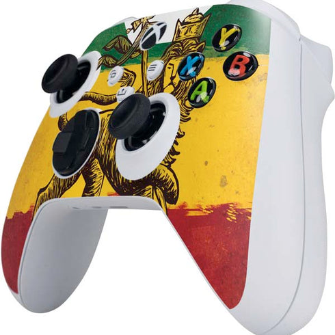 The Lion of Judah Rasta Flag Xbox Series S Controller Skin