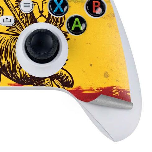 The Lion of Judah Rasta Flag Xbox Series S Controller Skin
